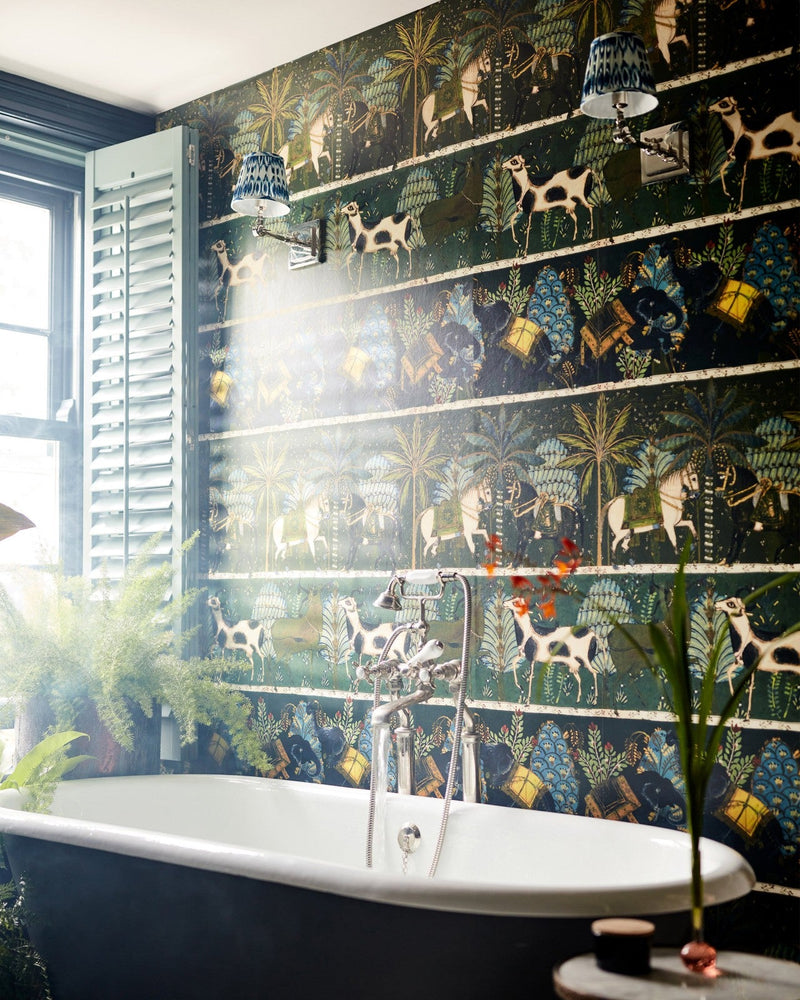 Mind The Gap - CARNAVAL Green Wallpaper - WP20611