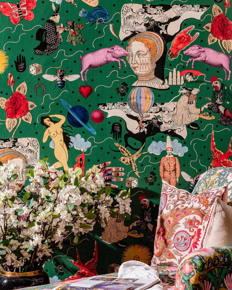 Mind The Gap - ILLUSIONARY DAYTIME Blue Wallpaper - WP20617