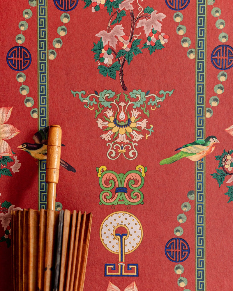 Mind The Gap - LIN YUAN Chinese Red Wallpaper - WP20587