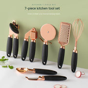 Kitchen Household Peeler Gadget Copper Plating Set glodeco