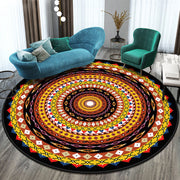 Round Bedroom & Living Room Rug – National Style Home Decor Carpet. glodeco