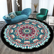 Round Bedroom & Living Room Rug – National Style Home Decor Carpet. glodeco