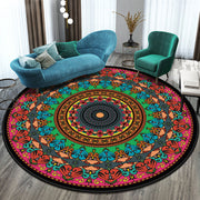 Round Bedroom & Living Room Rug – National Style Home Decor Carpet. glodeco