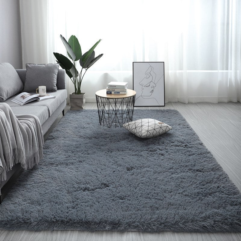Nordic Fluffy Rectangle Rug – Soft Anti-Slip Carpet 13 Colors. glodeco