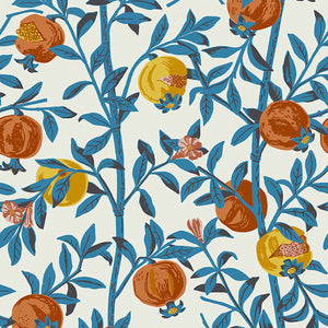 Schumacher - Granatapple - Persimmon - 1960 - Wallpaper