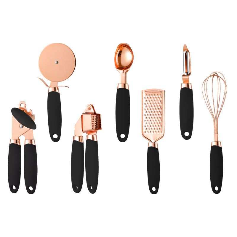 Kitchen Household Peeler Gadget Copper Plating Set glodeco