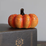 Halloween Pumpkin LED Lantern Resin Candle Lamp Home Decor. glodeco
