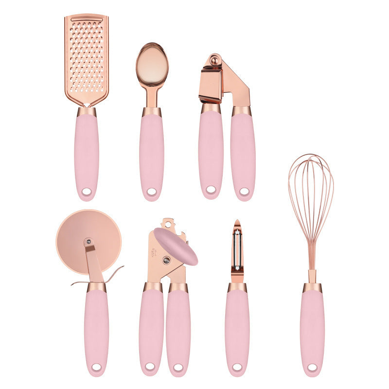Kitchen Household Peeler Gadget Copper Plating Set glodeco