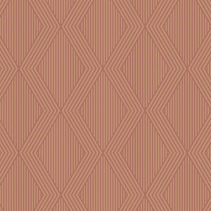 Schumacher - Garbo - Terracotta And Gold - 2014 - Wallpaper