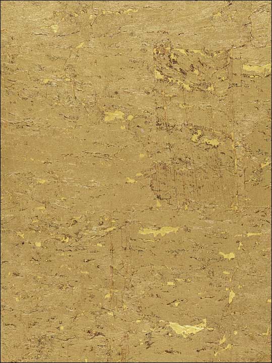 Scalamandre SC0006WP88336 Metal Cork Gilt Wallpaper