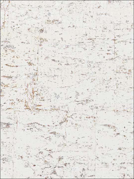 Scalamandre SC0001WP88336 Metal Cork White Birch Wallpaper