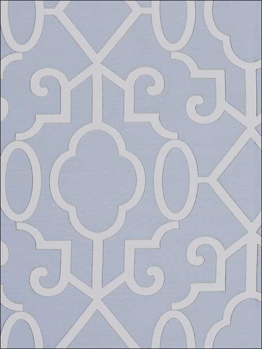 Scalamandre SC0003WP88356 Ming Fretwork Cloud Wallpaper