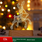 Christmas 3D LED Night Light Acrylic Lamp – Kids Gift Decor. glodeco