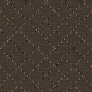 Schumacher - Golden Trellis - Brown And Gold - 2264 - Wallpaper