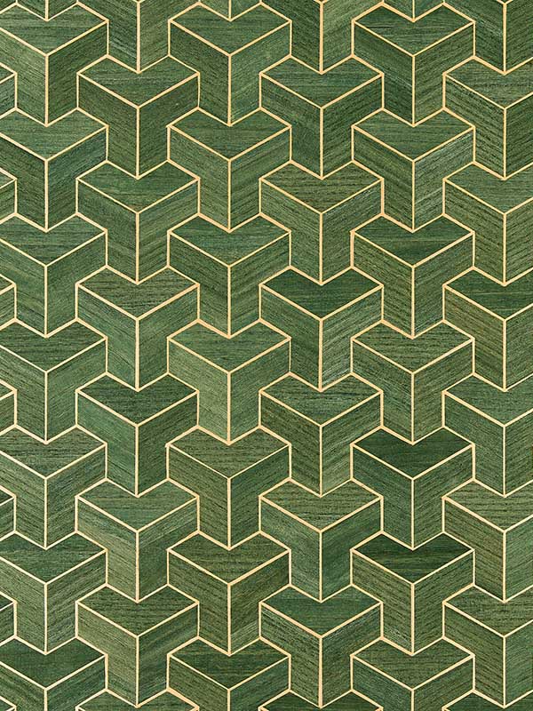 Scalamandre SC0003WP88472 Forte Wood Cactus Wallpaper