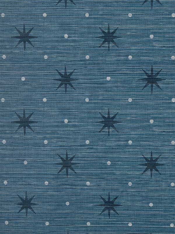 Scalamandre WHN000644002 Big Trixie Navy Wallpaper