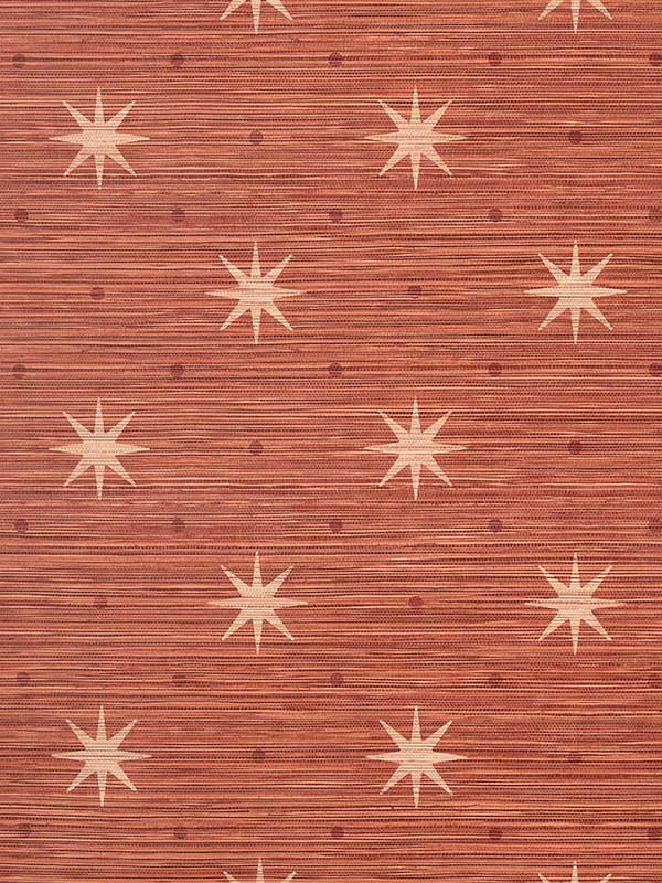 Scalamandre WHN000744002 Big Trixie Red Wallpaper