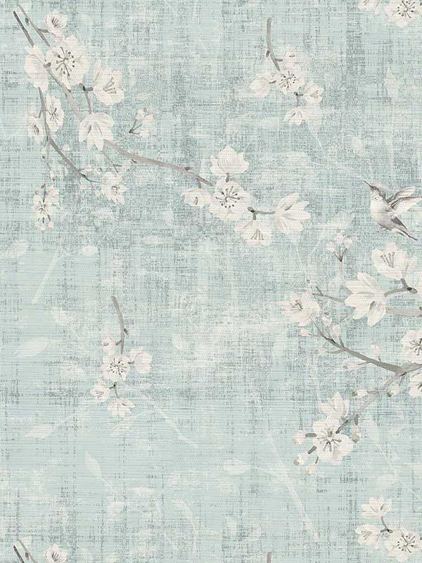 Scalamandre WNM1052BLOS Blossom Fantasia Sky Wallpaper