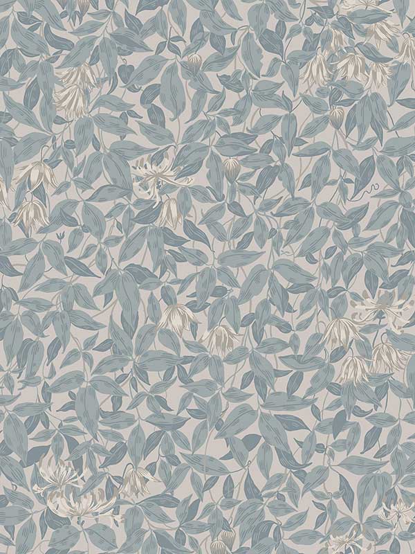 Scalamandre WSB00360838 Linnea Misty Blue Wallpaper
