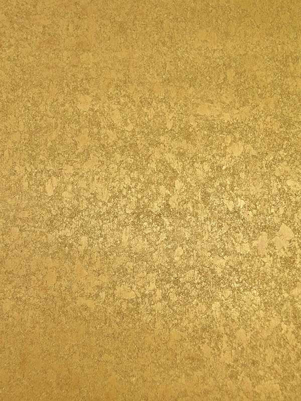 Scalamandre WTOML282 Hand Hammered Leaf Brass Wallpaper