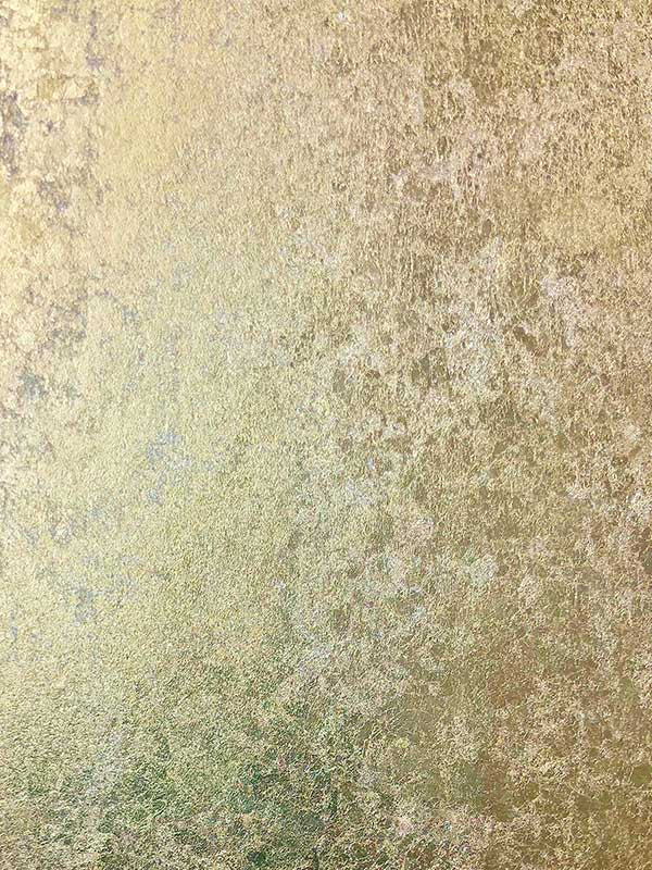 Scalamandre WTOML294 Hand Hammered Leaf Platinum Wallpaper
