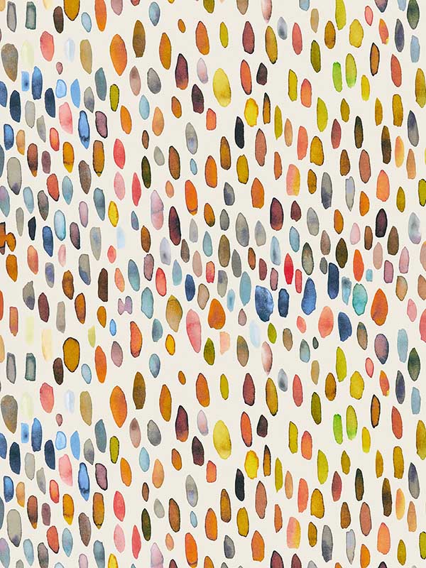 Scalamandre GW0003WP88507 Jamboree Blue Multi Wallpaper