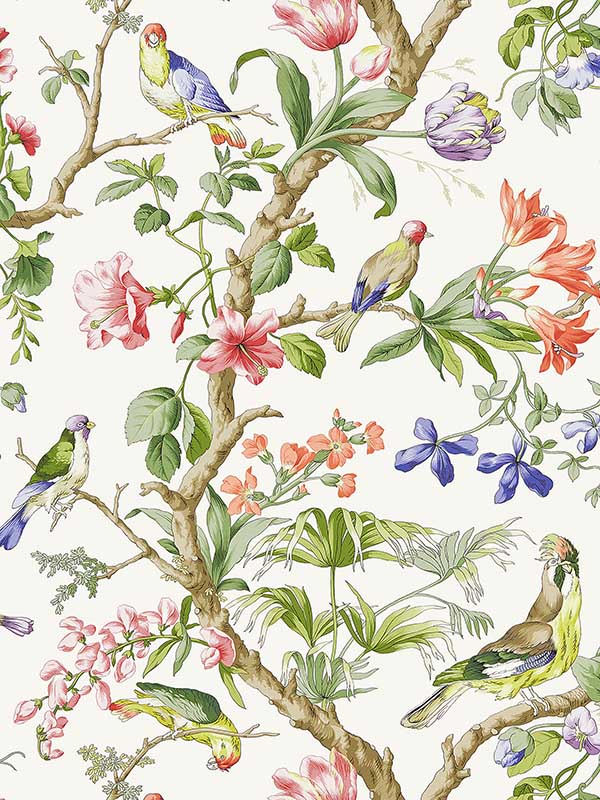 Scalamandre SC0001WP88381 Belize Ivory Wallpaper