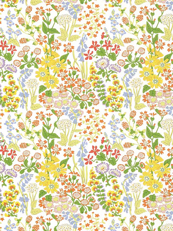 Scalamandre GW0001WP88586 Nymph Floral Springtime Wallpaper