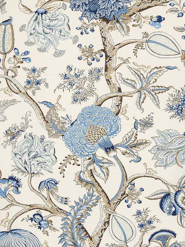 Scalamandre SC0001WP88585 Pondicherry Delft Wallpaper