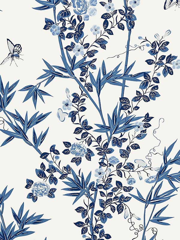 Scalamandre SC0002WP88375 Jardin De Chine Porcelain Wallpaper