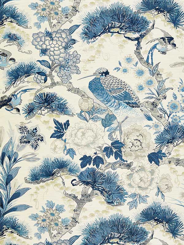 Scalamandre SC0002WP88380 Shenyang Sisal Porcelain Wallpaper