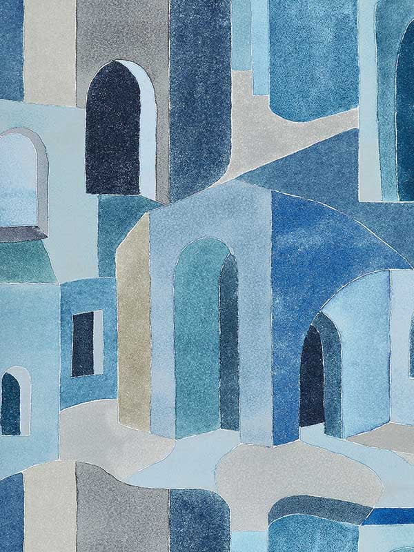 Scalamandre SC0002WP88508 Riad Mediterranean Wallpaper