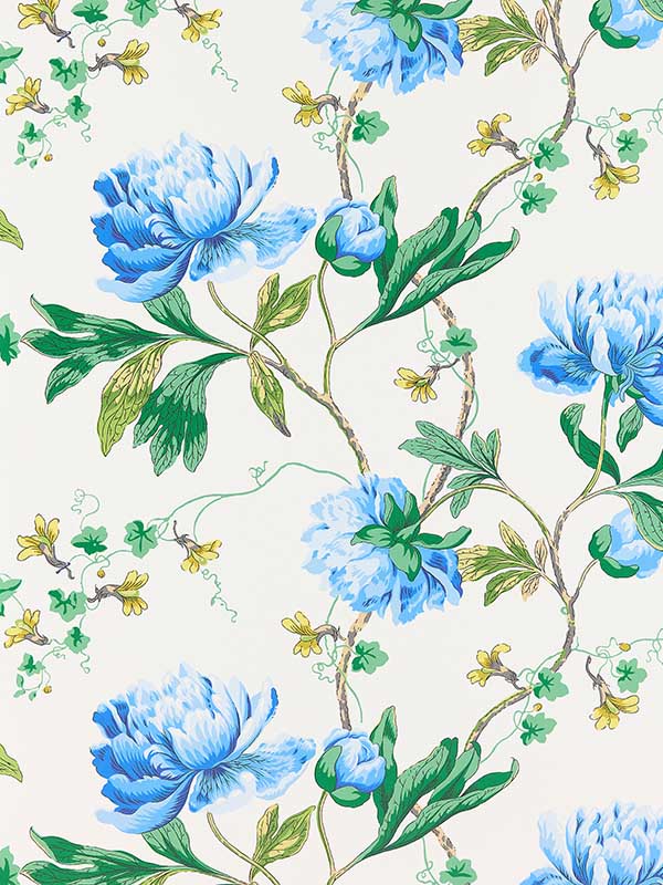 Scalamandre SC0002WP88562 Isadora Bluebonnet Wallpaper