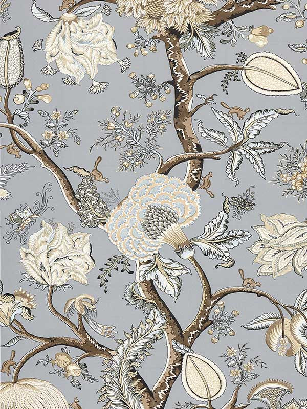 Scalamandre SC0002WP88585 Pondicherry Mineral Wallpaper