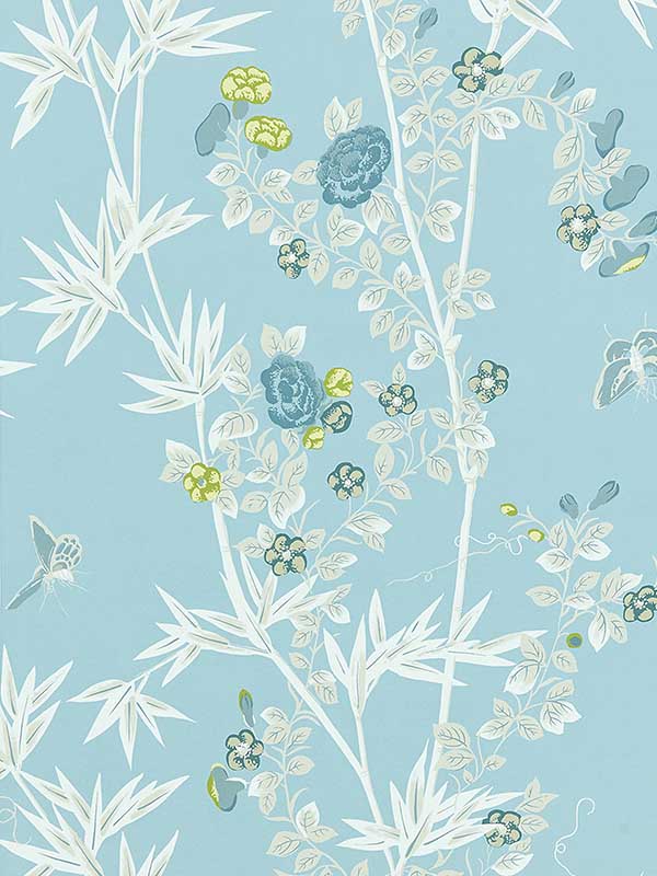 Scalamandre SC0003WP88375 Jardin De Chine Ciel Wallpaper