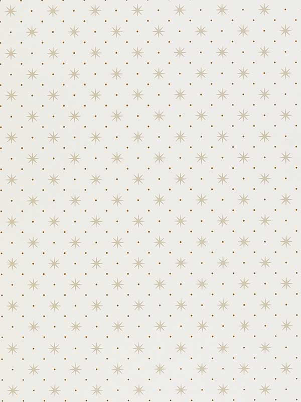 Scalamandre WHN000AP1003D Trixie Beige and Tobacco Wallpaper