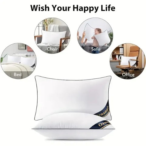 Bed Pillows White – King & Queen Size | Premium 1 Pack Pillow.