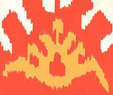 Quadrille - Kazak - 302830W-02AWP - Coral New Yellow