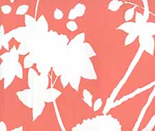 Quadrille - Happy Garden Background - 306183W - Rust Orange