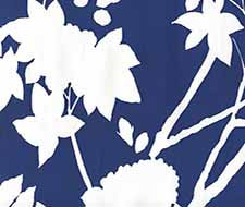 Quadrille - Happy Garden Background - 306188W - Navy