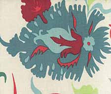Quadrille - Uzbek - 306225W - Multi Red Greens Blues