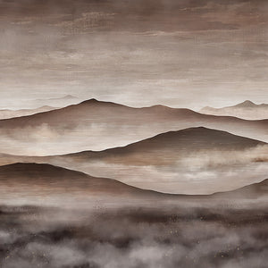 Schumacher - Twilight Landscape Mural - Neutral - 3140 - Wallpaper