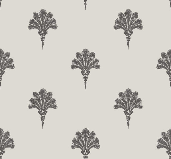 Seabrook Summer Fan Black Sands Wallpaper