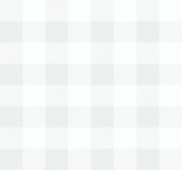 Seabrook Picnic Plaid White Sands Wallpaper