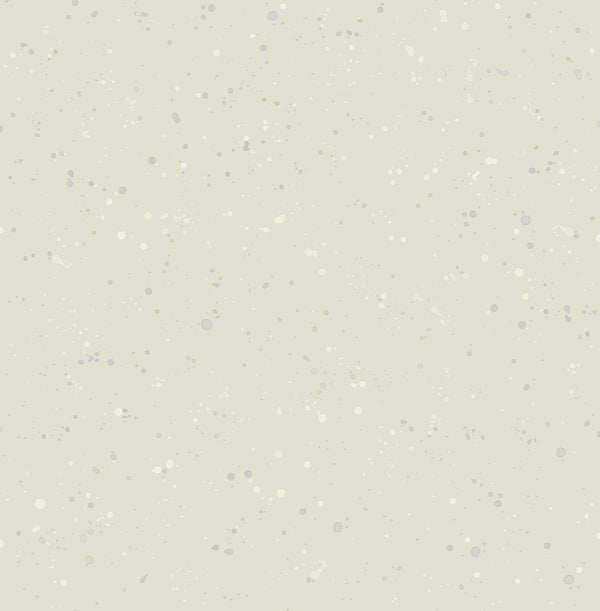 Seabrook Paint Splatter Gray And White Wallpaper