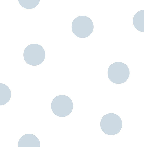 Seabrook Dots Powder Blue Wallpaper