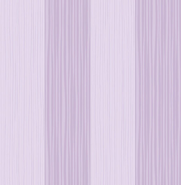Seabrook Stripes Lilac Wallpaper