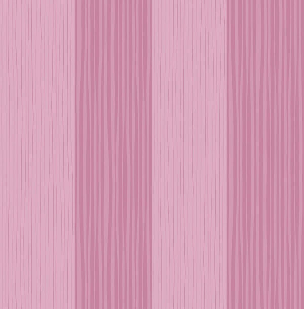Seabrook Stripes Bubblegum Wallpaper