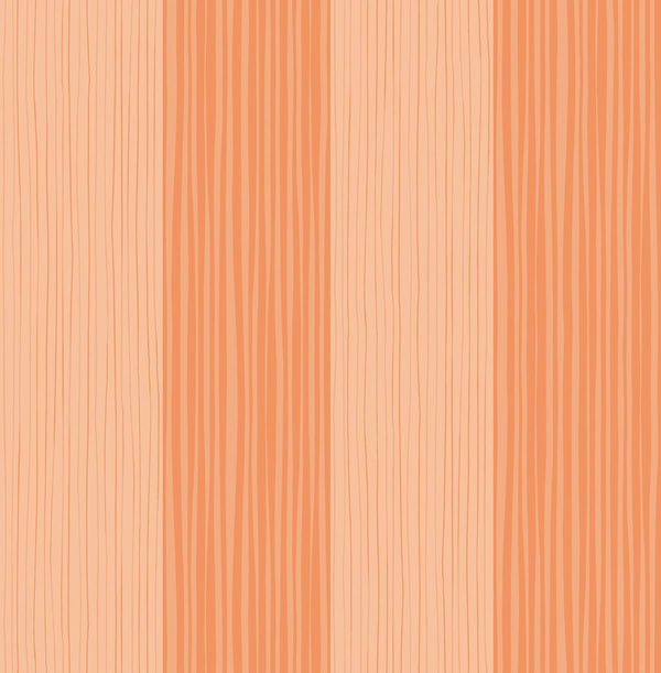 Seabrook Stripes Orange Wallpaper
