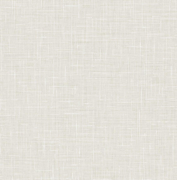 Seabrook Linen Soft Gray Wallpaper